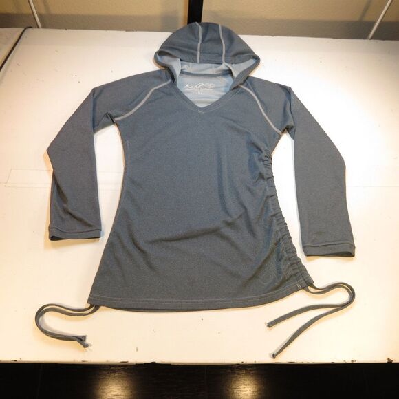 KUHL Womens Pullover Hoodie S Performance Hooded Sweatshirt Blue Thumbholes - Picture 1 of 6